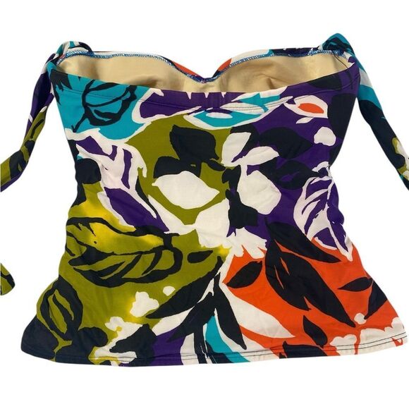 Multicolor Miraclesuit 14 Halter top with ruched sides and push up - Picture 6 of 6